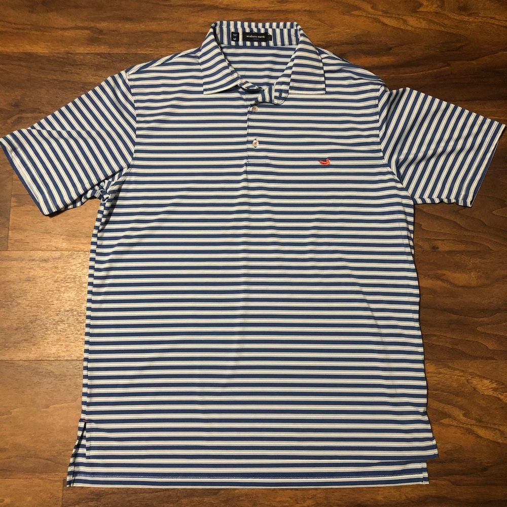 Southern Marsh Blue stripe Polo